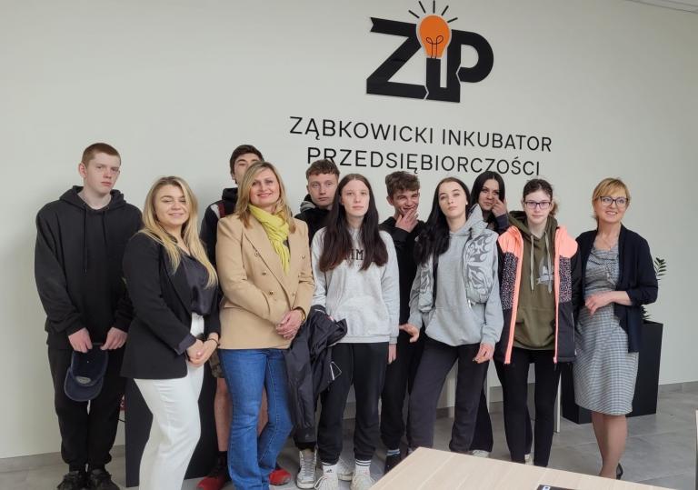 Wizyta studyjna młodzieży OSiW OHP w Ząbkowicach Śl. w Ząbkowickim Inkubatorze Przedsiębiorczości