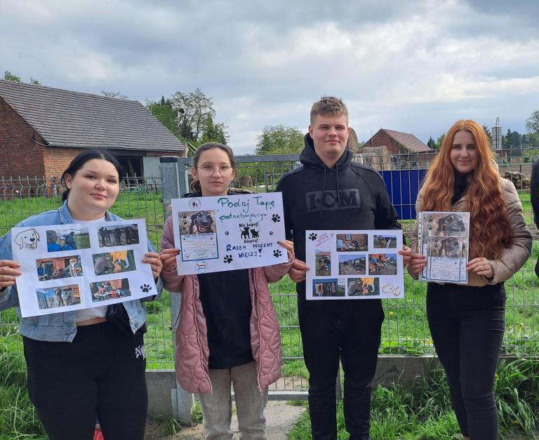 „Podaj łapę potrzebującym” – realizacja kampanii społecznej w OSiW OHP w Oleśnie