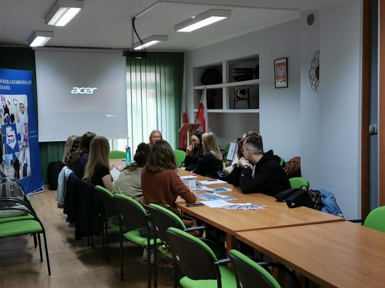 Wizyta studentów w Centrum Edukacji i Pracy Młodzieży OHP w Poznaniu