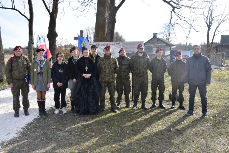 Patriotyczny Rajd na Grochowiska uczestników 13-3 OSiW w Pińczowie