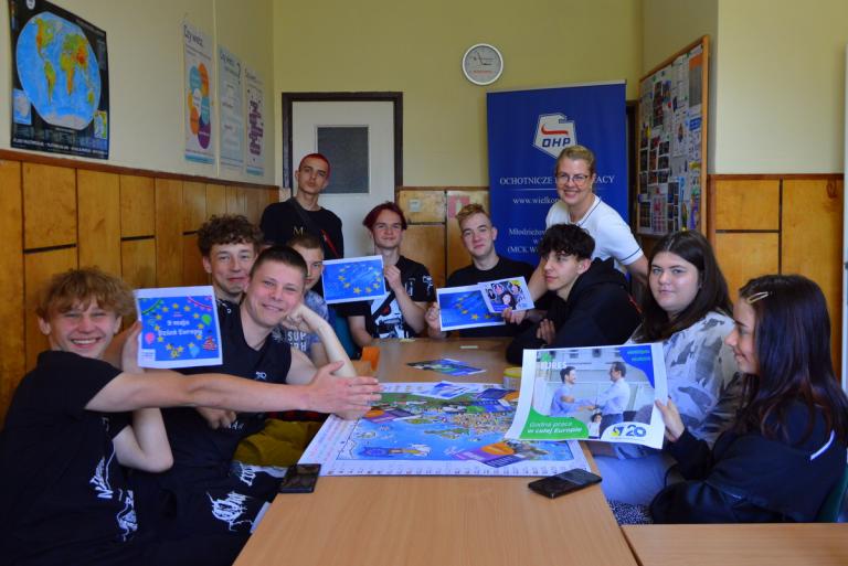 Dzień Europy w Młodzieżowym Centrum Kariery we Wrześni z siedzibą w Niechanowie