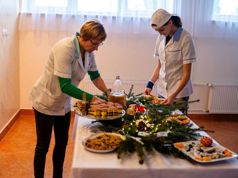 Świąteczne potrawy za zajęciach praktycznych w OSiW Iwonicz