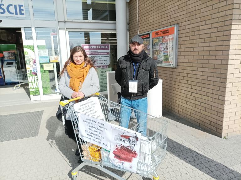 Lublin: Zbiórka żywności „Solidarni z Solidarnością”