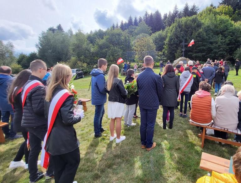 Uczestnicy myślenickiego hufca na Małopolskim Zlocie Szlakami Walk Partyzanckich 