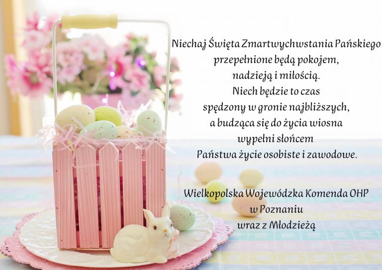 Życzenia Wielkanocne Wielkopolskiej Wojewódzkiej Komendy OHP 
