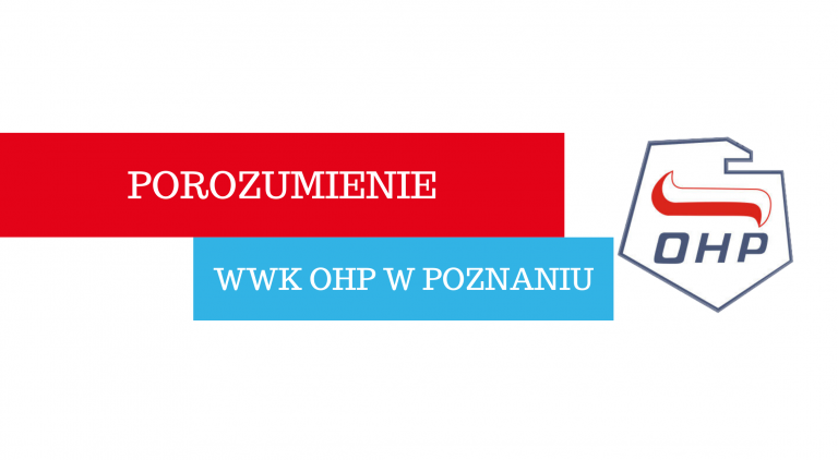 Podpisanie porozumienia przez Wielkopolską Wojewódzką Komendę OHP w Poznaniu 