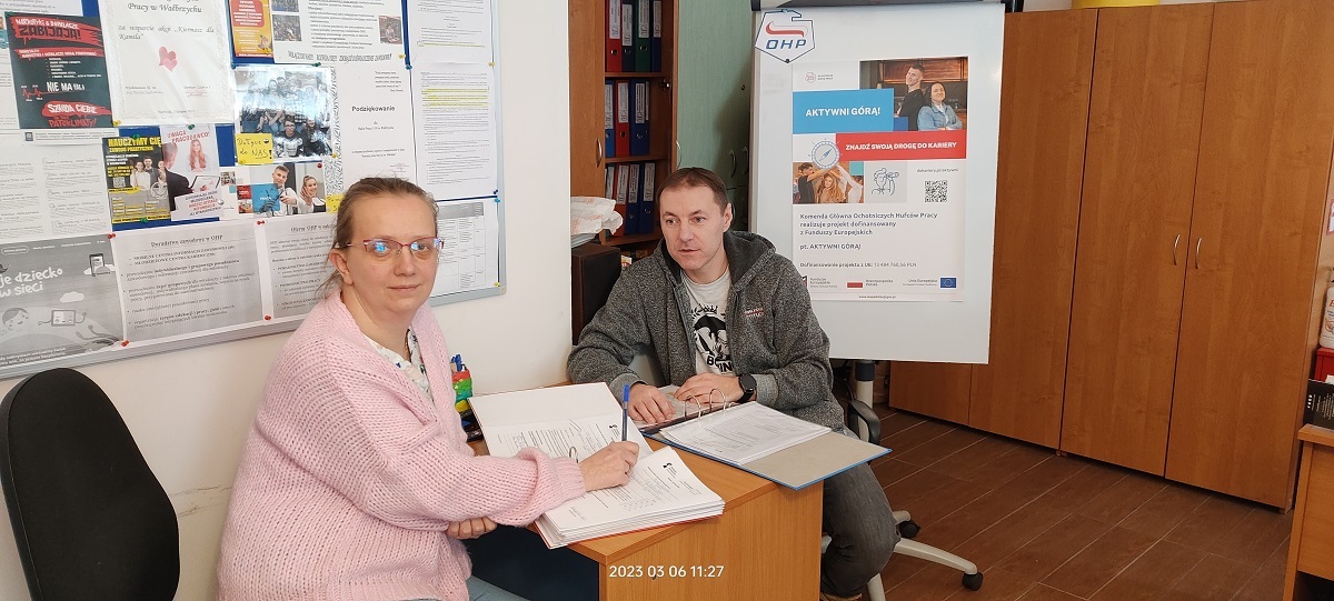 Projekt „Aktywni Górą” – konsultacje wychowawcy z doradcą zawodowym w Wałbrzychu