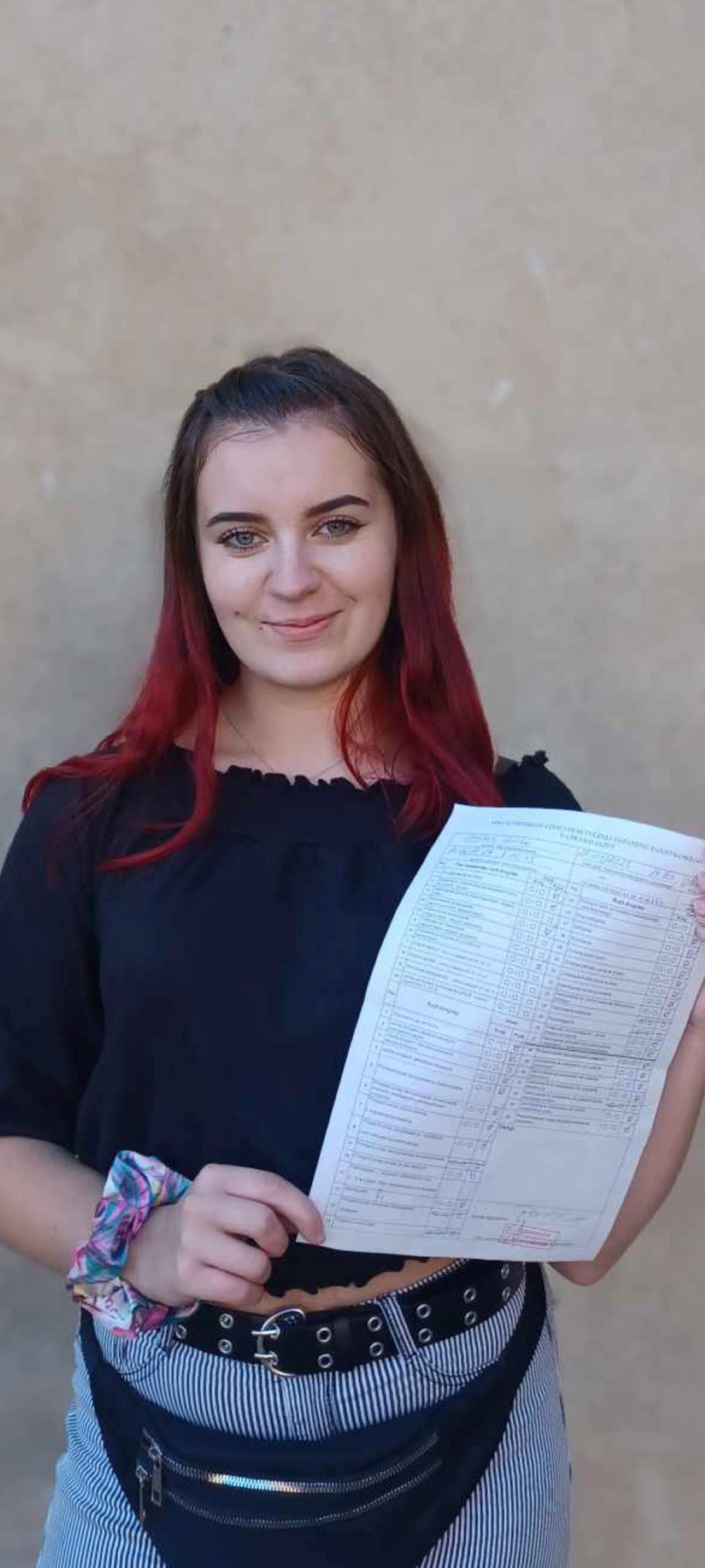Absolwentka HP Ziębice zdała egzamin na prawo jazdy dzięki udziałowi w projekcie,, Aktywni górą!’’